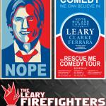 Poster & Merchandise Art created for the 2009 Rescue Me Comedy Tour featuring Denis Leary, Lenny Clarke & Adam Ferrara. Obviously designed after Shepard Fairey's Hope Poster. I created this freehand not with a program that turns any photo into this style.