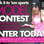 Model Contest Ad for Stick It To 'Em Sports Apparel Company